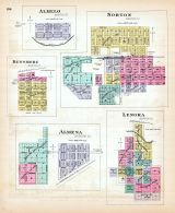 Almelo, Norton, Densmore, Lenora, Kansas State Atlas 1887